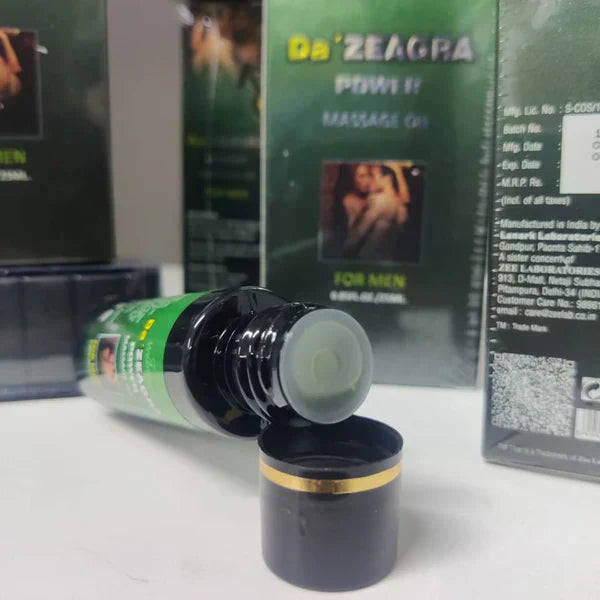 Da Zeagra Herbal Power Massage Oil - New Latest Formula 2025